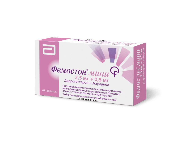 ФЕМОСТОН МИНИ 2,5мг+0,5мг N28 таб. покрытые пленочной оболочкой Abbott Biologicals B.V.