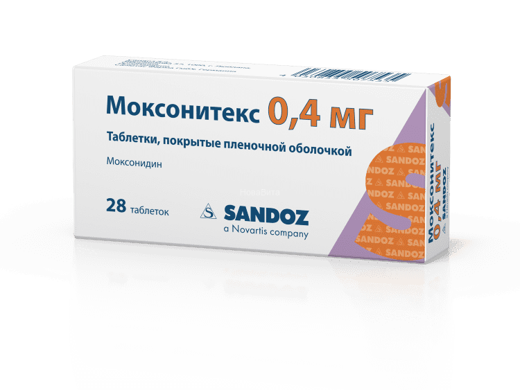 МОКСОНИТЕКС 0,4мг N28 таб. Sandoz D.D.