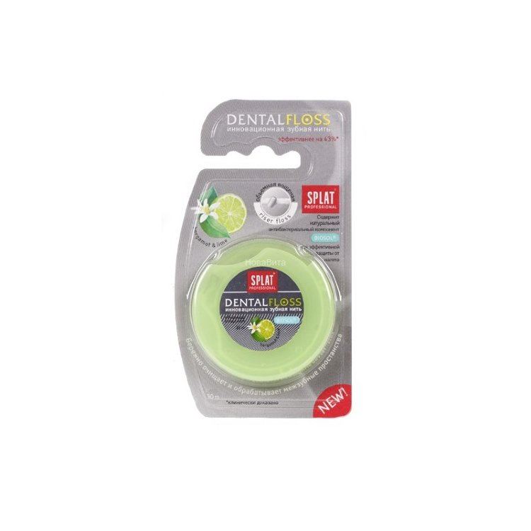 СПЛАТ ПРОФЕШНЛ зубная нить объемная с Бергамотом и Лаймом 30м ProfiMed S.r.l.