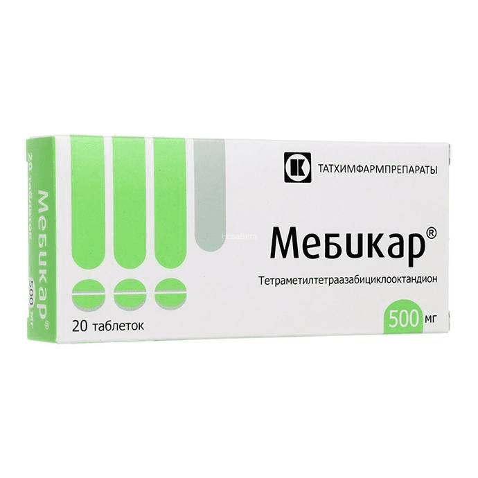 МЕБИКАР 500мг N20 таб. Татхимфарм