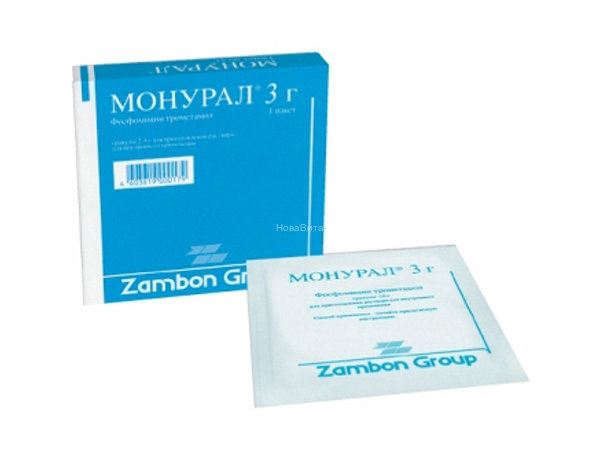 МОНУРАЛ 3г N2 гранулы д/приготовления р-ра д/приема внутрь Zambon S.P.A.