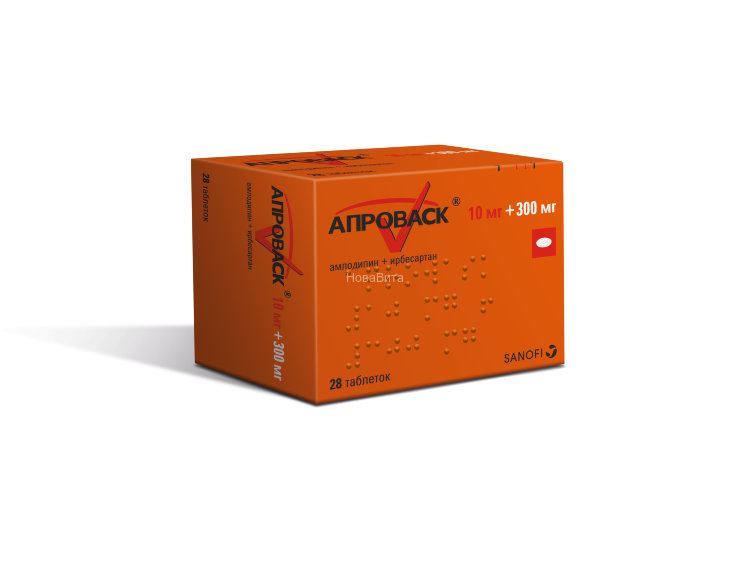 АПРОВАСК 10мг+300мг N28 таб. покрытые пленочной оболочкой Санофи-Авентис де Мексико С.А. де С.В.