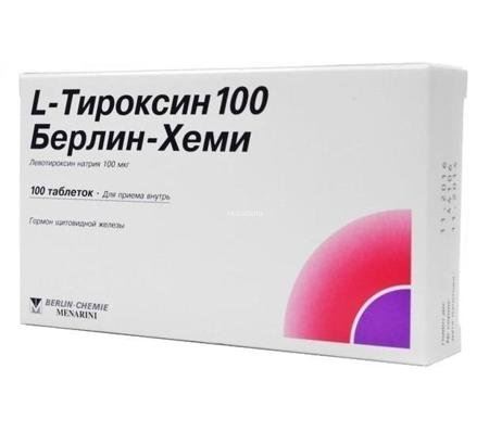 L-ТИРОКСИН 100 БЕРЛИН-ХЕМИ N100 таб. Берлин-Хеми